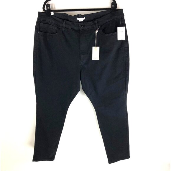 Good American Womens Good Legs Always Fits Good Classic Jeans Skinny Black 28-32